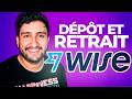 Déposer et retirer de l'argent sur Wise : simple et rapide