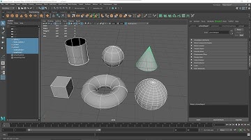 MAYA Videocourse - 02 - Getting Started, Polygons and Nurbs, Navigation, Selection, Hotbox, Ouliner