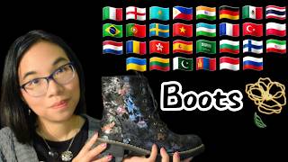 ASMR BOOTS IN DIFFERENT LANGUAGES (Soft Speaking, Mouth Sounds & Shoe Tapping) 👢🥾 [29 Languages] screenshot 5