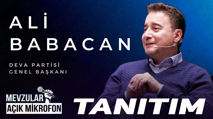 Mevzular Açık Mikrofon Tanıtım I 12. Bölüm: Ali Babacan  (2 Mayıs Salı Yayında)