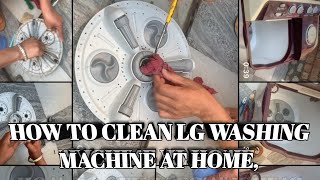 How to clean LG washing machine at home,