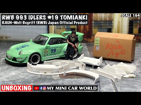MY MINI CAR WORLD】UNBOXING RWB Japan Office Product 1/64
