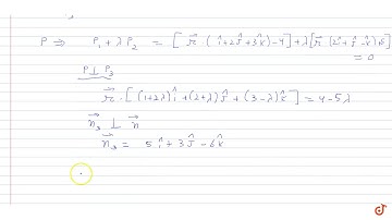 Find the equation of the plane which contains the line of intersection of the planes ` - gt rdot...