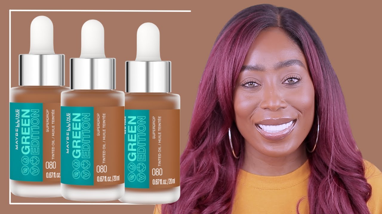 MAYBELLINE GREEN EDITION TINTED OIL MAKEUP|REVIEW - YouTube