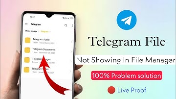 how to fix telegram files not showing Problem |Telegram File saving problem |Folder not showing file