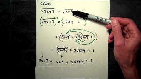 Solving Equations With Two Square Roots