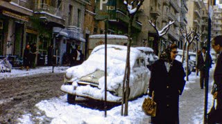 Snow in Athens 1964 (color silent 8mm film)