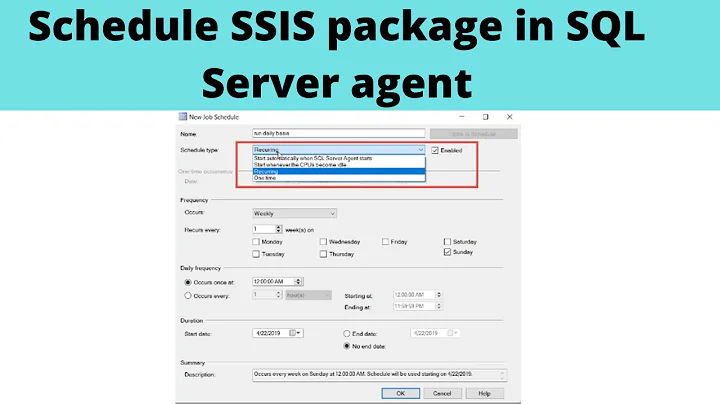 61 Schedule SSIS package in SQL Server agent | create sql job to run ssis package