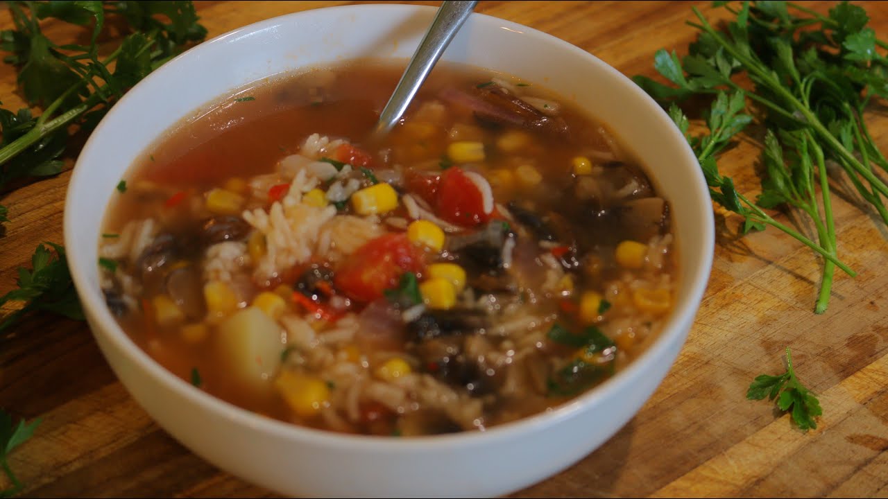 Leftover Rice Soup - Healthy Recipe Channel