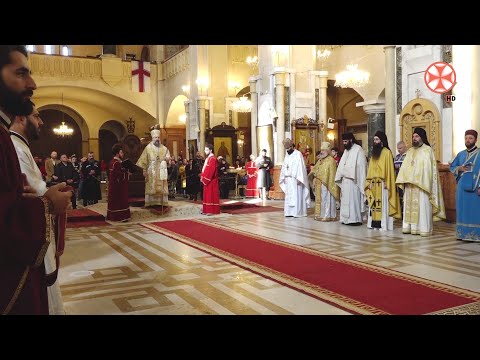 ყოვლადწმინდა სამების სახელობის საპატრიარქო ტაძარში საკვირაო  მსახურება აღევლინა (23.10.2022)