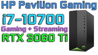 10700 & 3060 Ti Prebuilt Gaming PC HP Pavilion Streaming Warzone, Fortnite, Valorant
