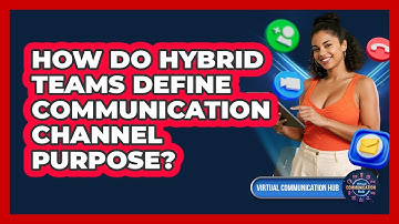 How Do Hybrid Teams Define Communication Channel Purpose?