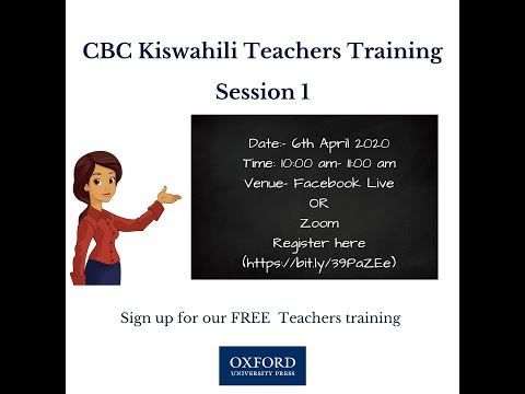 CBC Kiswahili Teachers Training- Session 1