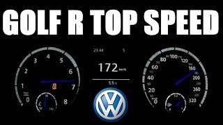 Volkswagen Golf 7 (300hp) Launch Control &amp; Top Speed Acceleration 0-250 km/h