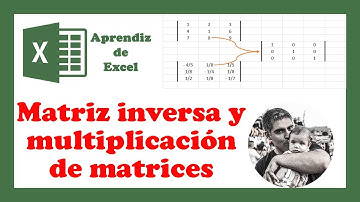 Multiplicaciones de matrices y matriz inversa en Excel - Curso de Excel Básico