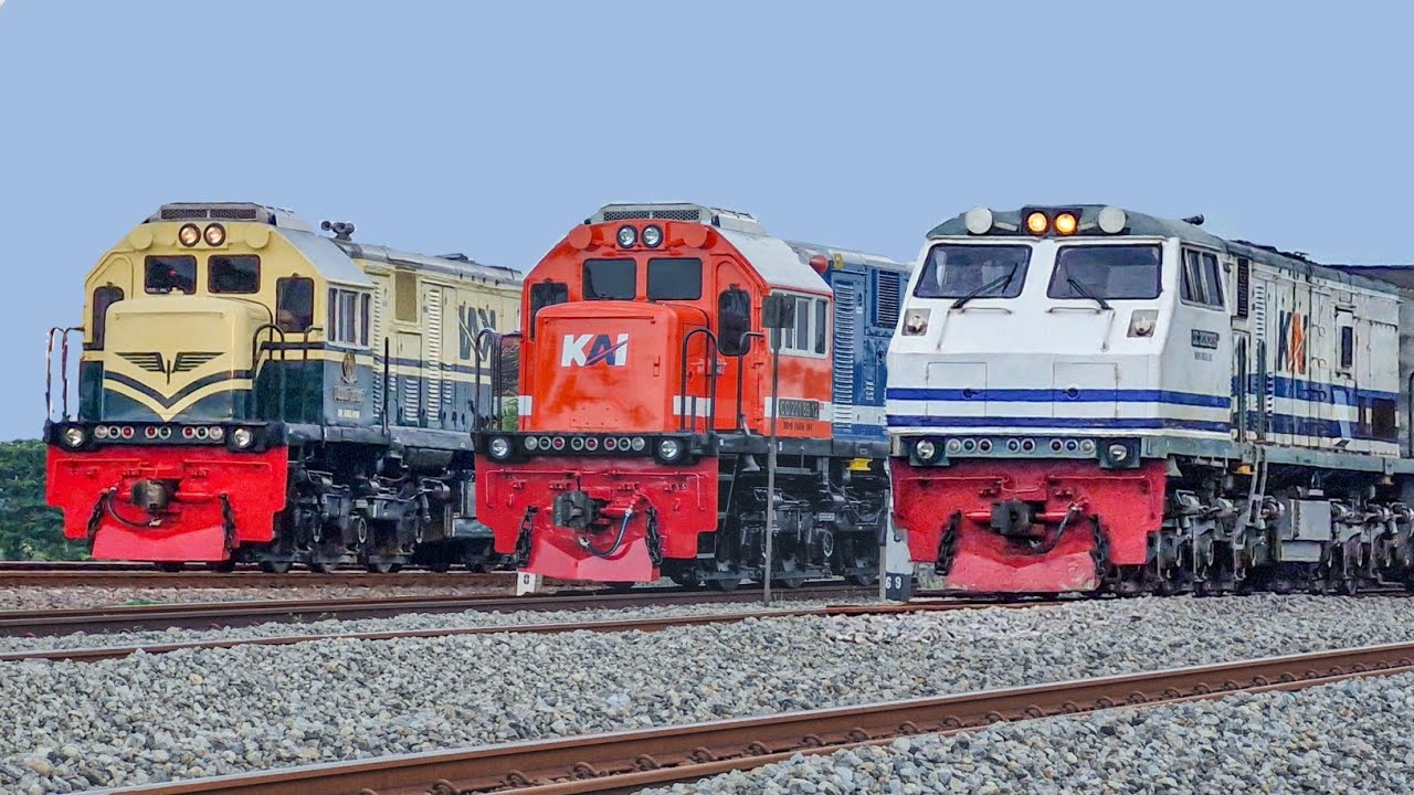 PASUKAN KERETA LIVERY JADUL DI AREA MOJOKERTO - JOMBANG!! Vintage PJKA, Rnb Perumka, WnB PT KA.