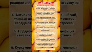 ЗАЩИТА СЕРДЦА!!! #зож #здоровье #здоровыйдух #сердце #пп #витамины #факты #шортс