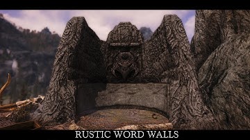TES V Skyrim Retexture - RUSTIC WORD WALLS [HD 4K]