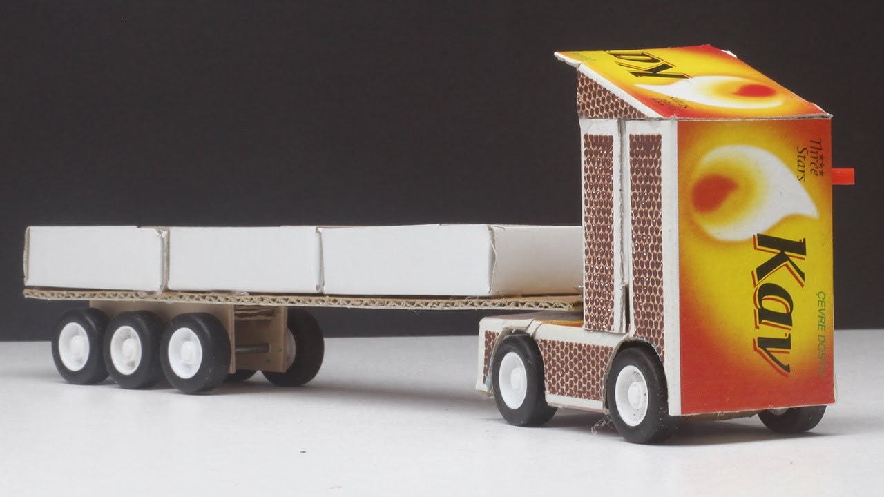Kibrit Kutularından Tır Yapımı/Making a truck out of matchboxes