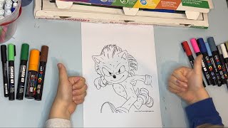 Coloring Page #4 Sonic 2 the Hedgehog
