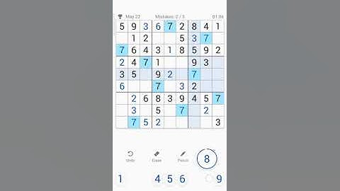 22 MAY 2021 - SUDOKU DAILY CHALLENGE
