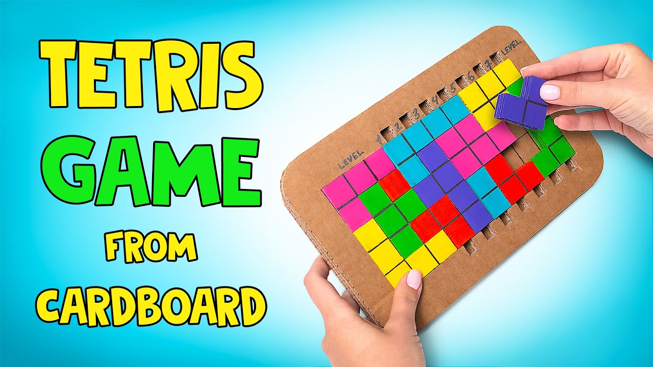 Easy Diy Tetris Game From Cardboard