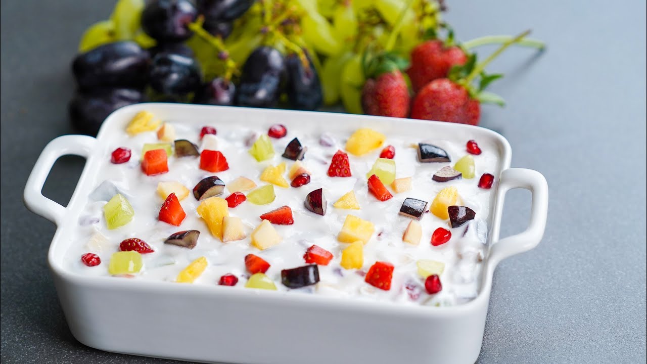 Fruit Yogurt Recipe | Creamy &amp; Delicious Fruit Yogurt | Yogurt &amp; Fruit ...