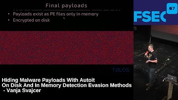 FSec2017: Hiding Malware Payloads With Autoit by Vanja Svajcer
