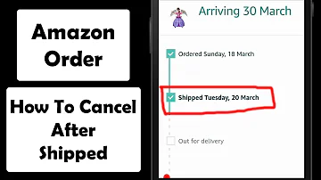 How do I cancel an order on Amazon that's already shipped?