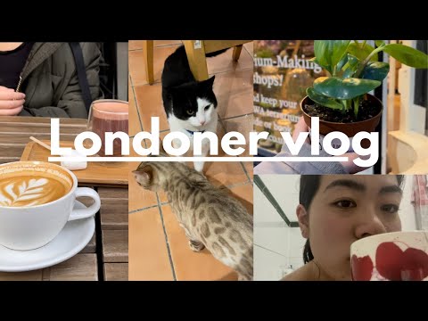 Vlog l student life in London l vintage shopping+hang out+makeup