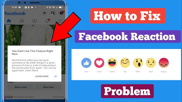 How to Fix Facebook Reactions problem " You Can
