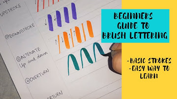 Beginners Guide to Brush Lettering|Basic Strokes|Calligraphy & Hand Lettering for Beginners|Part 1