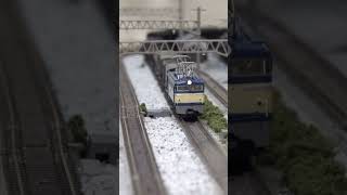 EF60とEF58、1970年代の国鉄型電気機関車の活躍【Nゲージ鉄道模型】#shorts