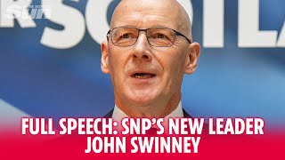 FULL SPEECH: New SNP leader John Swinney invites SNP to join him in &#39;new chapter&#39;