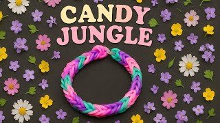 картинка: Как сплести браслет Candy Jungle ✨ Легкий весенний лум-бенд #loomband
