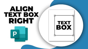 How to align text box right in Publisher