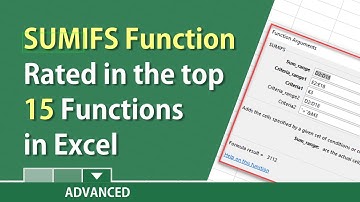 The SUMIFS function in Excel is used to sum multiple criteria by Chris Menard