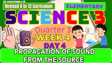 Grade 3 Science Q3 W4 D4 | Propagation of Sound from the Source  | Revised K-12 MATATAG