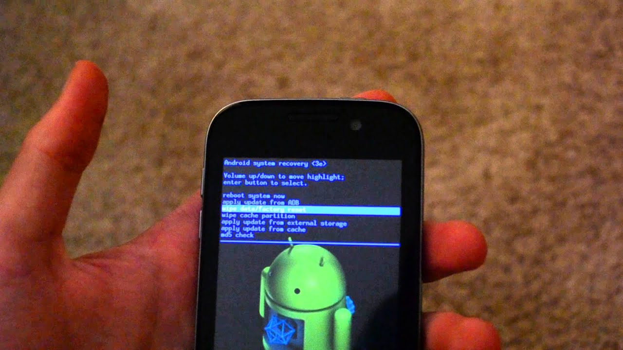 How do you factory reset a phone that is locked?