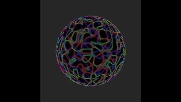 Ameba sphere. #openframeworks #programming #creativecoding