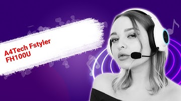 НИКС Компьютерный Супермаркет: видео про Наушники с микрофоном (гарнитура) A4Tech Fstyler FH100U Yel
