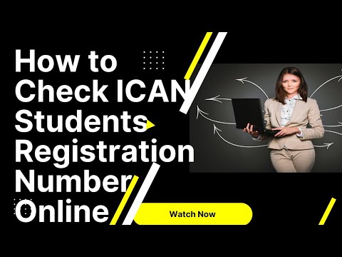 How to Check Students ICAN Registration Number Online