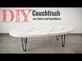 Wie man einen Couchtisch aus Beton und Epoxidharz baut DIY