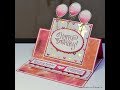 No.360 - Balloons Easel Card - UK Stampin' Up! Independent Demonstrator