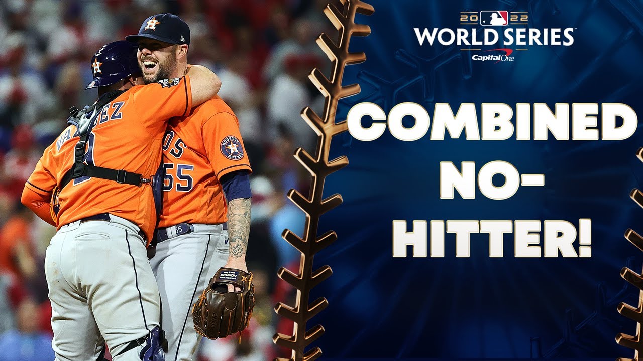 HOUSTON COMPLETES A COMBINED NO HITTER IN THE WORLD SERIES Only The houston-completes-a-combined-no-hitter-in-the-world-series-only-the