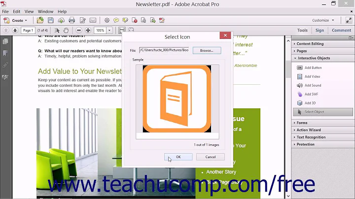 Creating and Editing Buttons - Adobe Acrobat XI Training Tutorial Course
