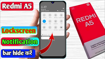 redmi a5 lock screen notification panel hide, redmi a5 notification bar off