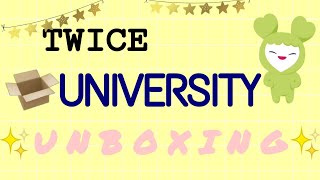 (+100 CARDS) TWICE University merch unboxing