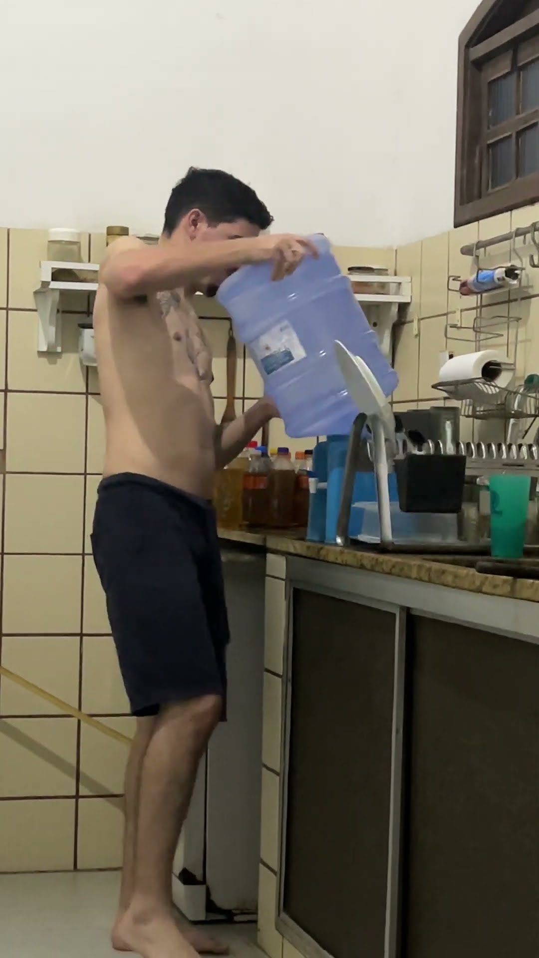 Man Kicks Plate While It's Falling  || ViralHog
