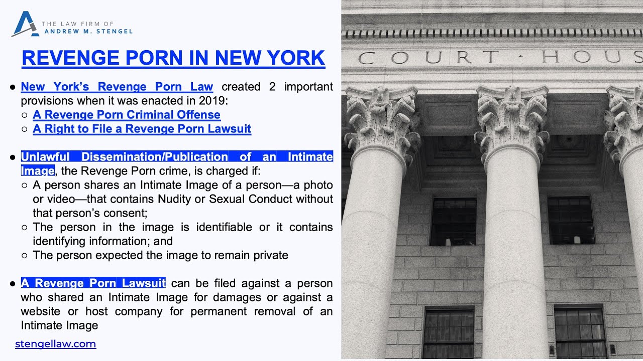 1280px x 720px - Revenge Porn Lawyer NYC | New York Revenge Porn Laws - Stengel Law